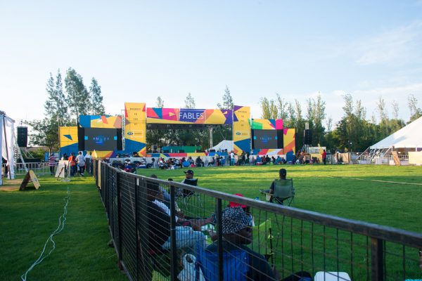 The stage and grounds at Fables music festival in 2016